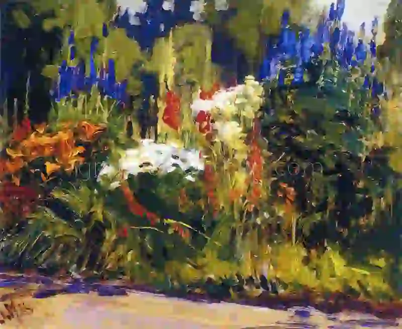 Flower Border 1918