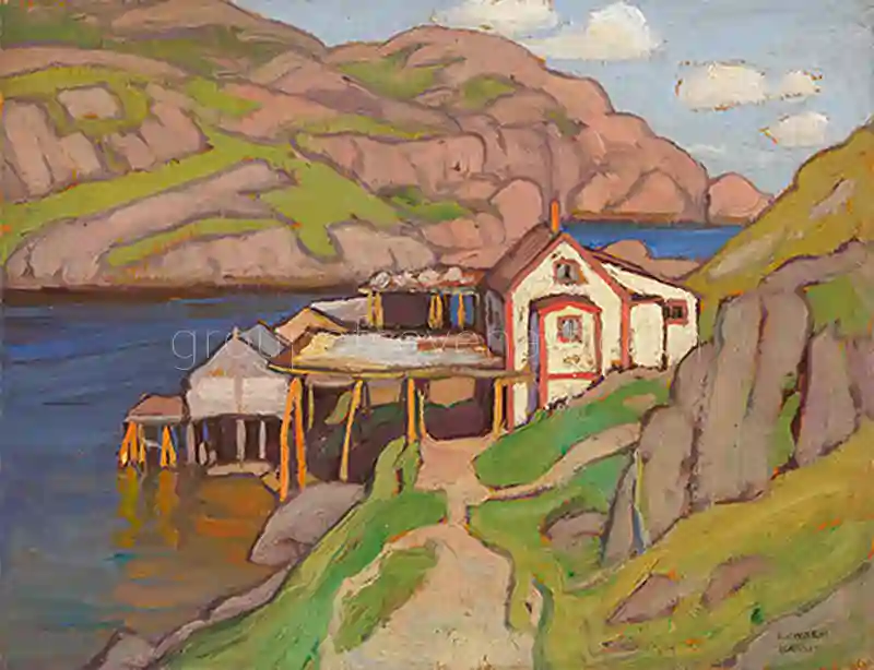 Fish Stage, Quidi Vidi, Newfoundland 1921