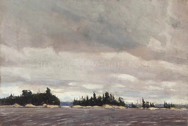 Sketch For Grey Day In The North