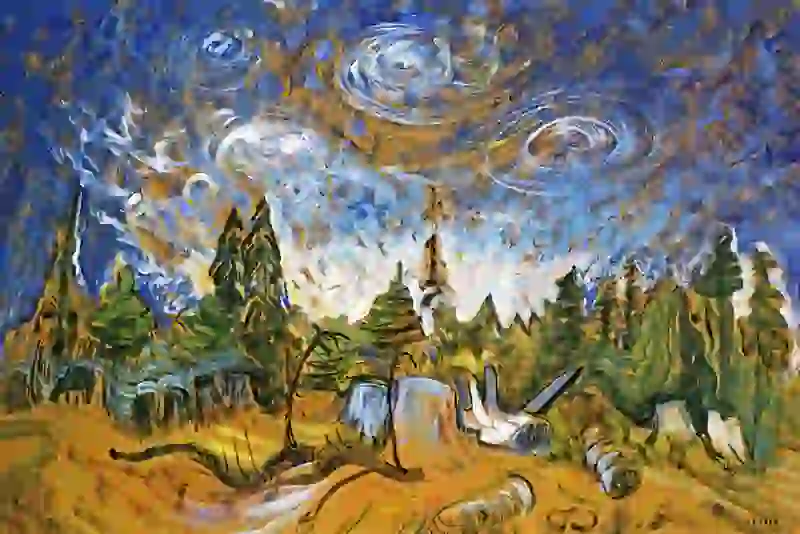 Stumps And Sky, 1934