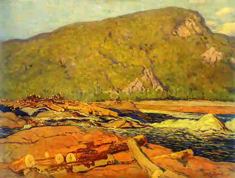 Logs On The Gatineau 1915