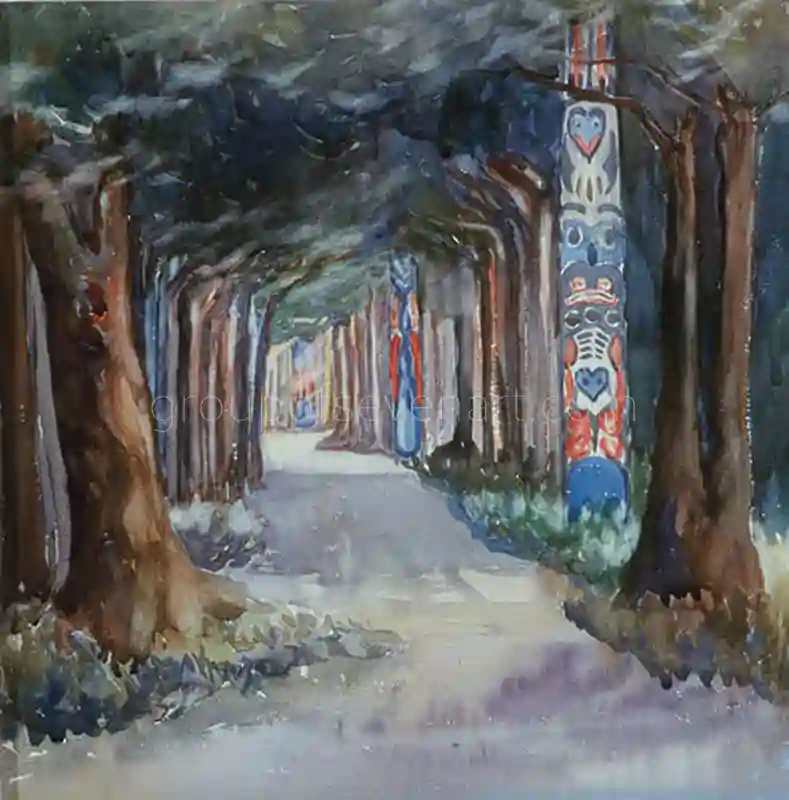 Totem Walk At Sitka
